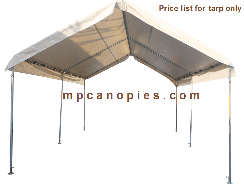Valance Tarp Beige (10' x 12' up to 30' x 60' top cover only) MP