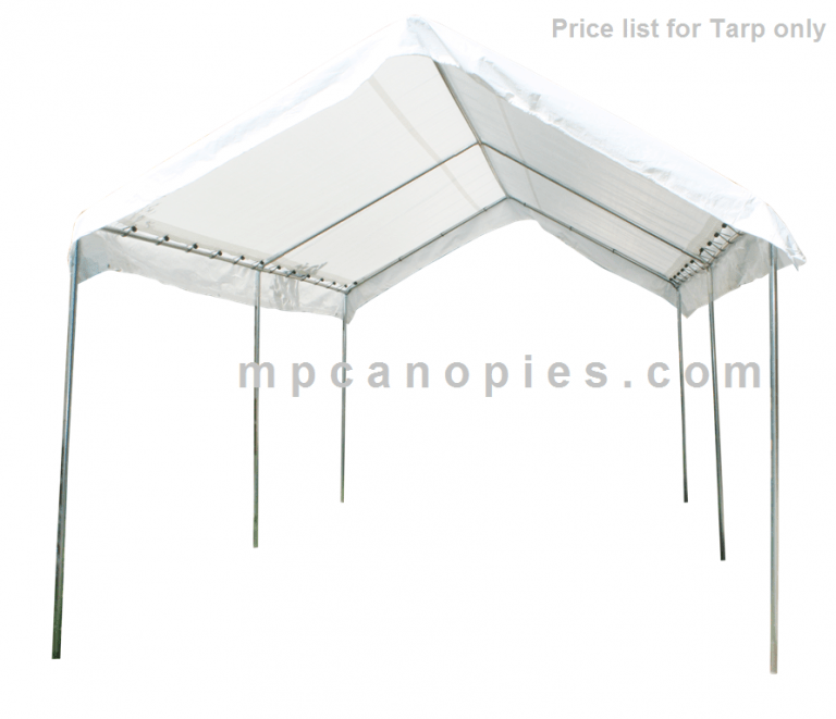 Valance Tarp White (10' x 12' up to 30' x 60' top cover only) MP