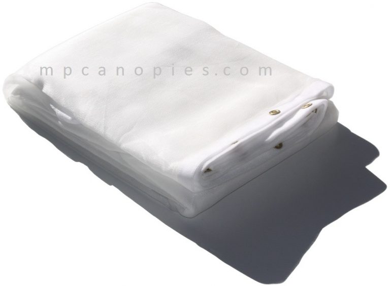 20 x 40 White Mesh Tarp MP Canopies & Tarps, LLC