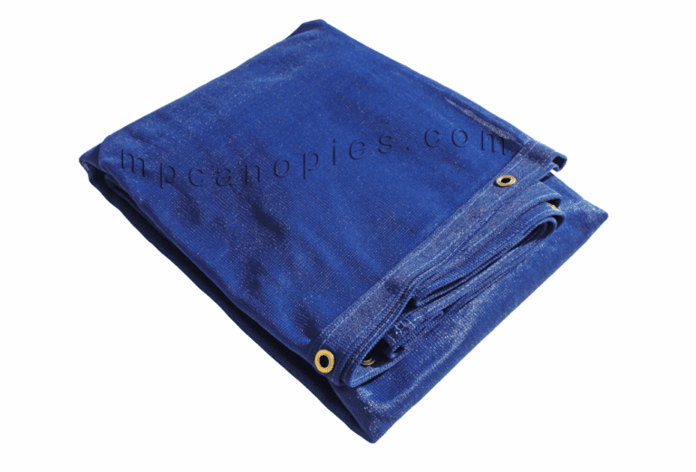 12 x 30 Blue Mesh Tarp MP Canopies & Tarps, LLC