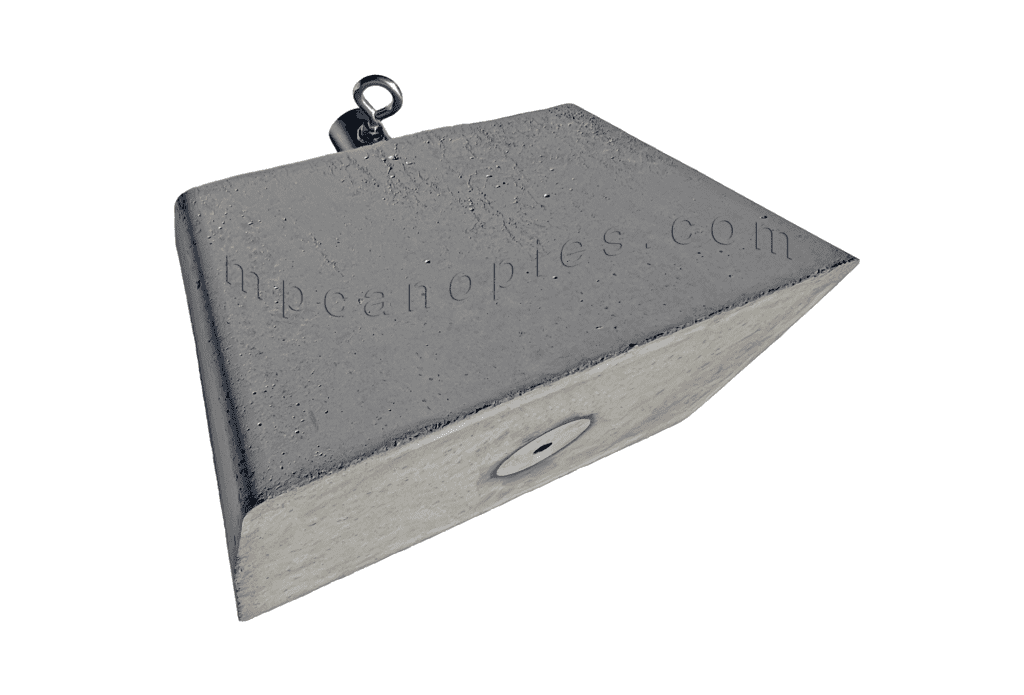 15/8" Canopy Concrete Weight, 46 lbs MP Canopies & Tarps, LLC